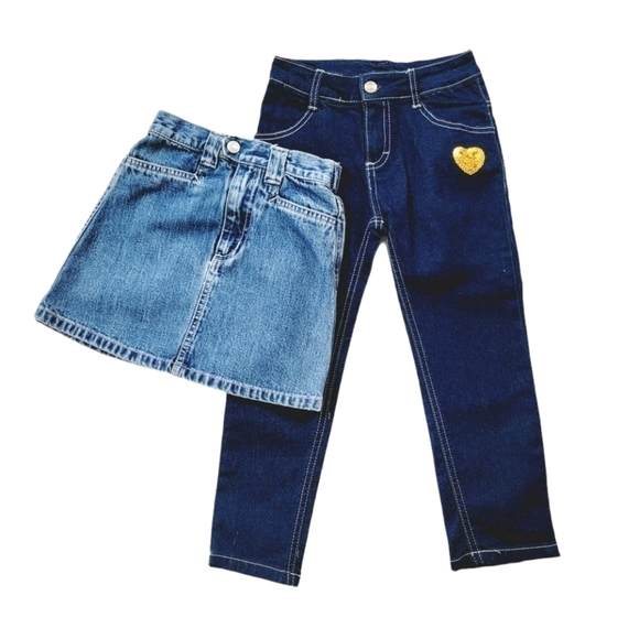 THE Children's Place Denim Skirt and Jeans - Picture 1 of 7